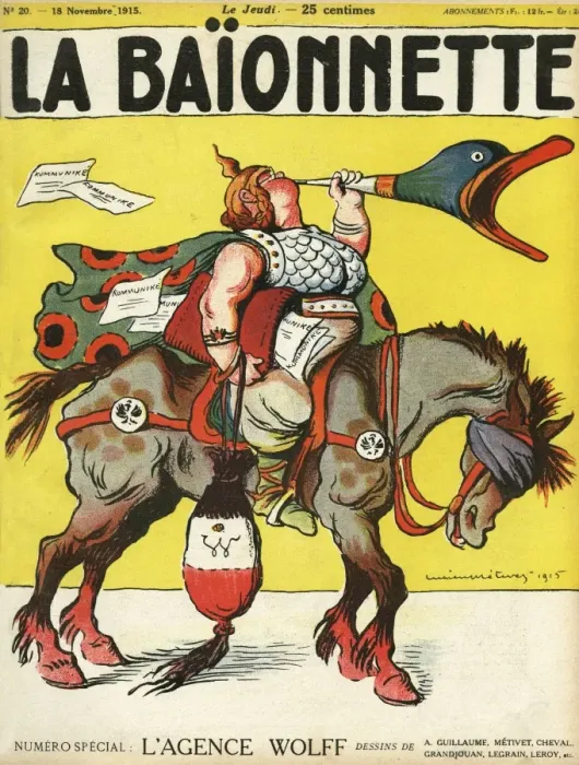 Framed Print : Front cover, La Baionnette, WW1 Framed Print : Front cover, La Baionnette, WW1