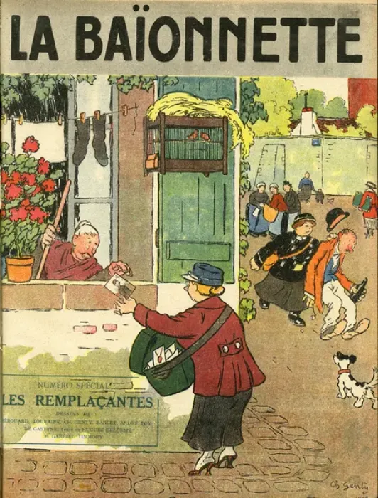Framed Print : Front cover, La Baionnette, WW1 Framed Print : Front cover, La Baionnette, WW1