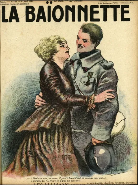 Framed Print : Front cover, La Baionnette, WW1 Framed Print : Front cover, La Baionnette, WW1
