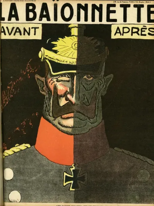 Framed Print : Front cover, La Baionnette, WW1 Framed Print : Front cover, La Baionnette, WW1