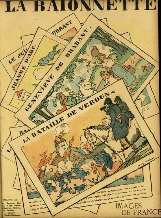 Framed Print : Front cover, La Baionnette, WW1 Framed Print : Front cover, La Baionnette, WW1