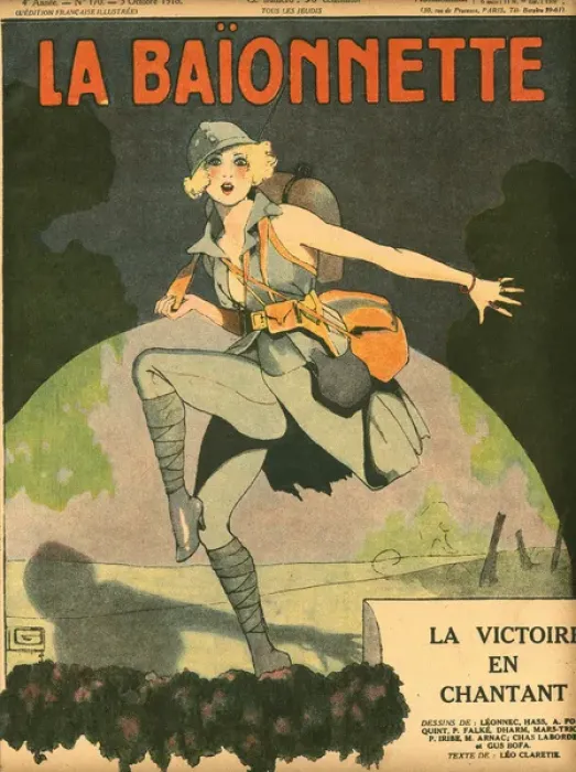 Framed Print : Front cover, La Baionnette, WW1 Framed Print : Front cover, La Baionnette, WW1
