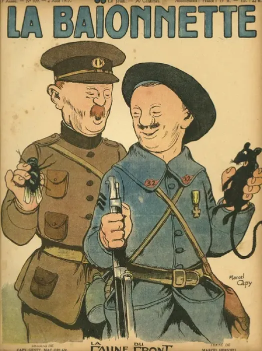 Framed Print : Front cover, La Baionnette, WW1 Framed Print : Front cover, La Baionnette, WW1