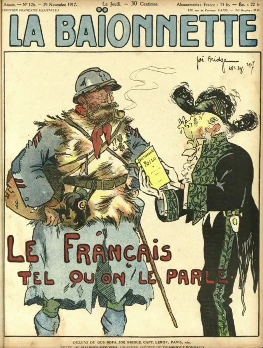 Framed Print : Front cover, La Baionnette, WW1 Framed Print : Front cover, La Baionnette, WW1