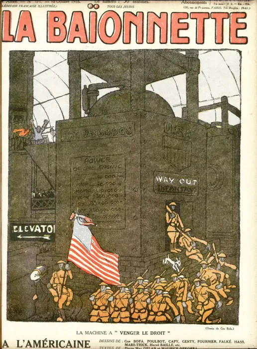 Framed Print : Front cover, La Baionnette, WW1 Framed Print : Front cover, La Baionnette, WW1