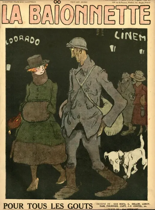 Framed Print : Front cover, La Baionnette, WW1 Framed Print : Front cover, La Baionnette, WW1