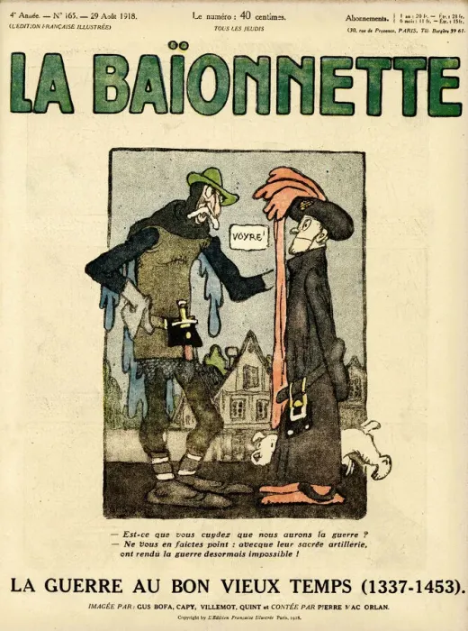 Framed Print : Front cover, La Baionnette, WW1 Framed Print : Front cover, La Baionnette, WW1