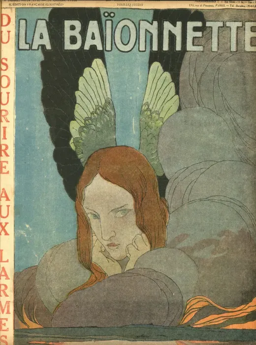 Framed Print : Front cover, La Baionnette, WW1 Framed Print : Front cover, La Baionnette, WW1