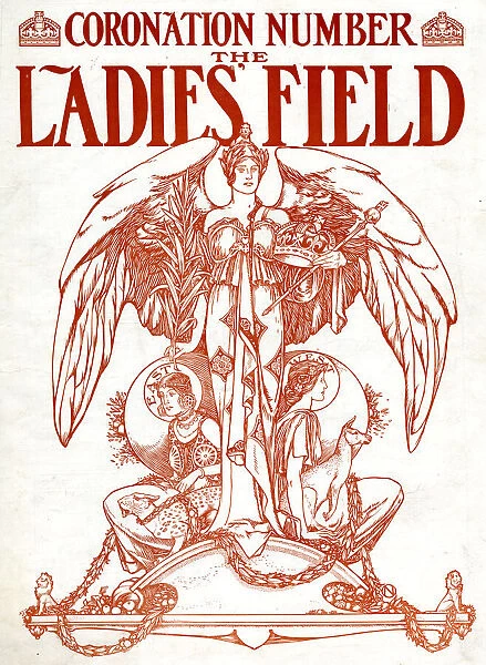 Front cover, The Ladies Field, Coronation Number 1902