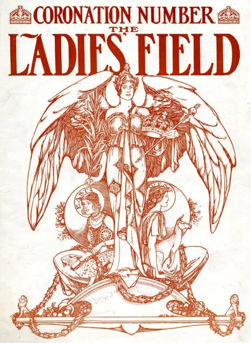 Framed Print : Front cover, The Ladies Field, Coronation Number 1902 Framed Print : Front cover, The Ladies Field, Coronation Number 1902