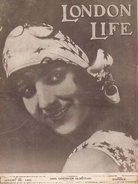 Front cover of London Life featuring Gertrude Olmstead, 1925