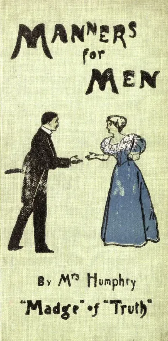 Framed Print : Front cover of Manners for Men By Mrs Humphry Framed Print : Front cover of Manners for Men By Mrs Humphry