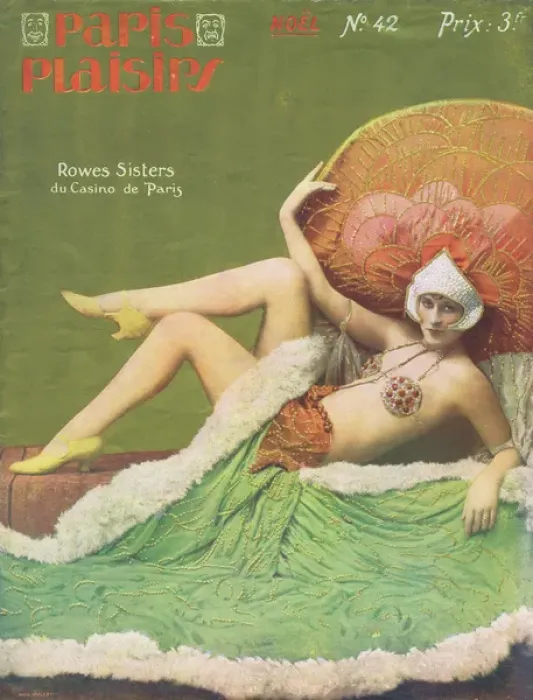 Framed Print : Cover for Paris Plaisirs number, 42, December 1925 Framed Print : Cover for Paris Plaisirs number, 42, December 1925