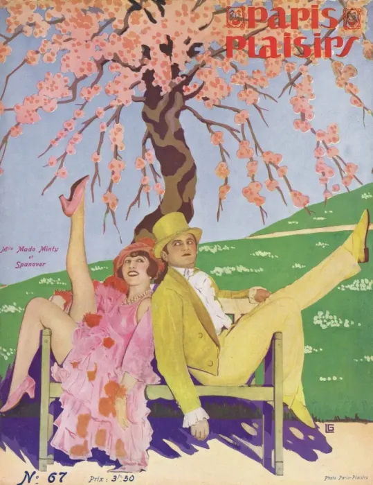 Framed Print : Cover for Paris Plaisirs number 67, January 1928 Framed Print : Cover for Paris Plaisirs number 67, January 1928
