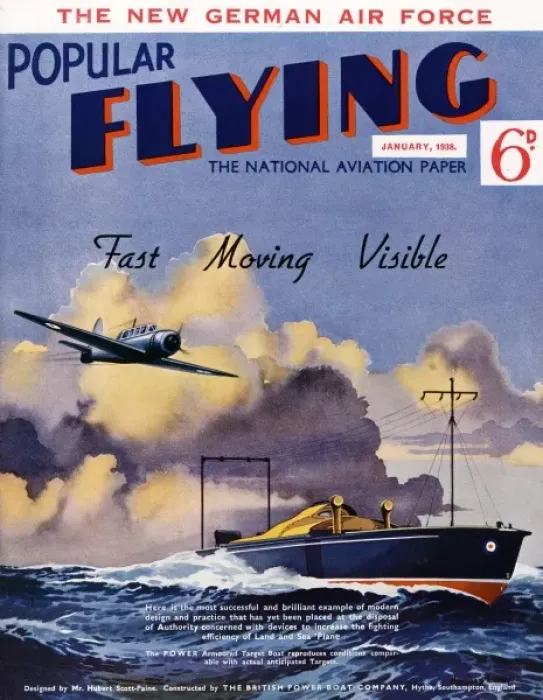 Framed Print : Front cover of Popular Flying Framed Print : Front cover of Popular Flying