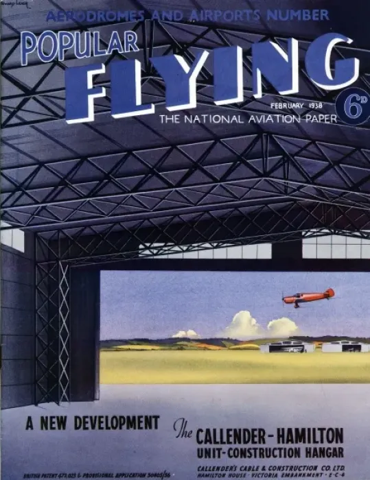 Framed Print : Front cover of Popular Flying Framed Print : Front cover of Popular Flying