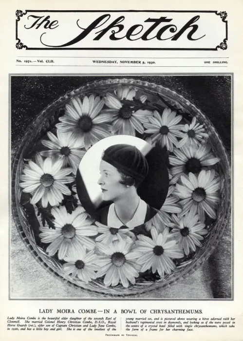Framed Print : Front cover portrait, Lady Moira Combe Framed Print : Front cover portrait, Lady Moira Combe