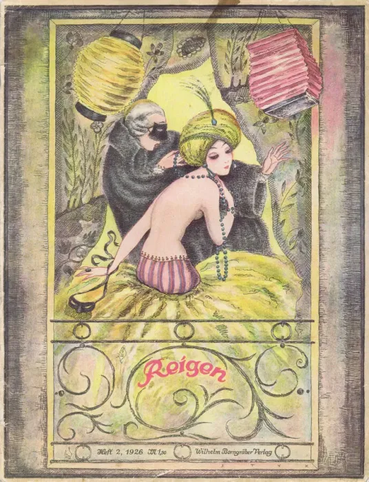 Framed Print : Cover of Reigan Magazine, Germany, 1926 Framed Print : Cover of Reigan Magazine, Germany, 1926