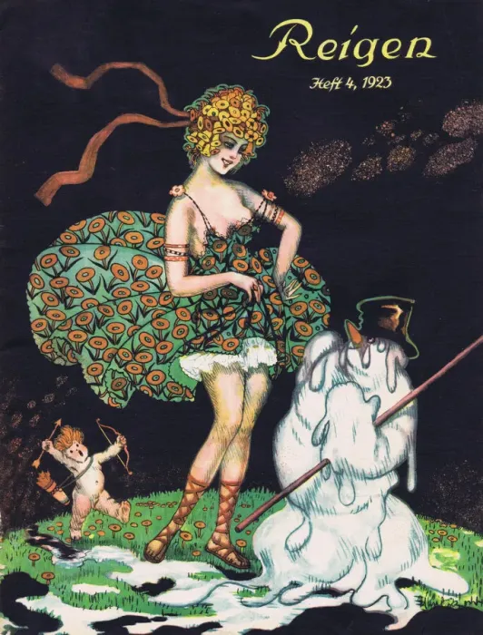 Framed Print : Cover of Reigen Magazine, Germany, 1923 Framed Print : Cover of Reigen Magazine, Germany, 1923