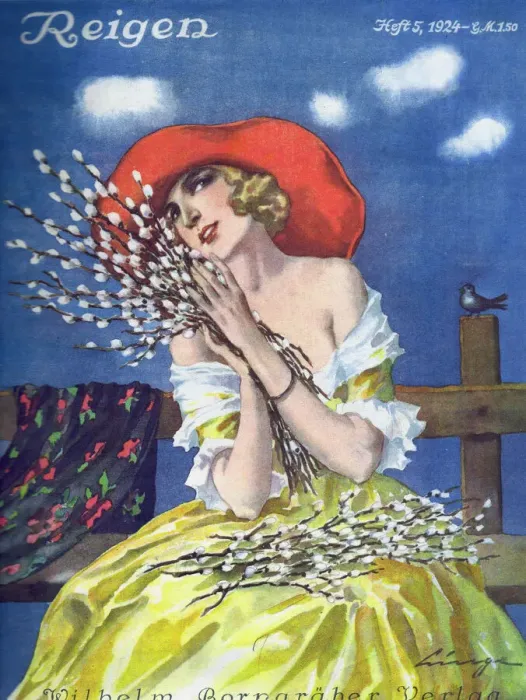 Framed Print : Cover of Reigen Magazine, Germany, 1924 Framed Print : Cover of Reigen Magazine, Germany, 1924