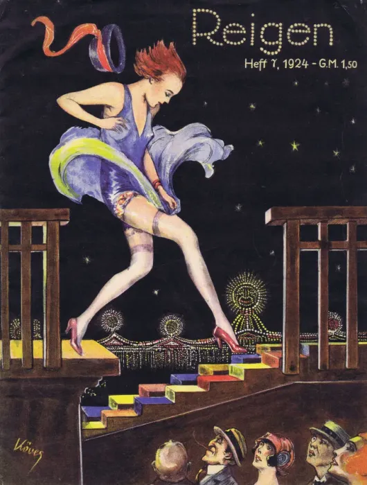 Framed Print : Cover of Reigen Magazine, Germany, 1924 Framed Print : Cover of Reigen Magazine, Germany, 1924