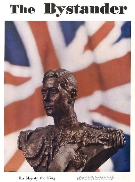A front cover showing a bust of King George VI