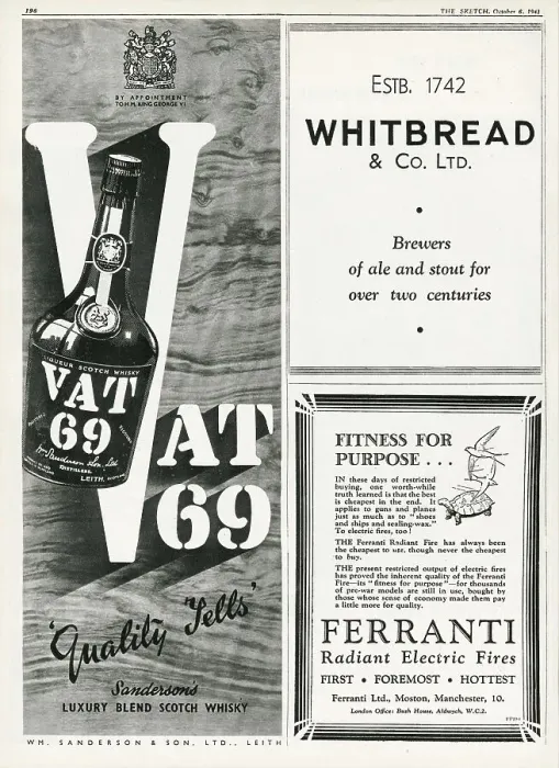 Framed Print : Back cover of The Sketch. Date: 1943 Framed Print : Back cover of The Sketch. Date: 1943