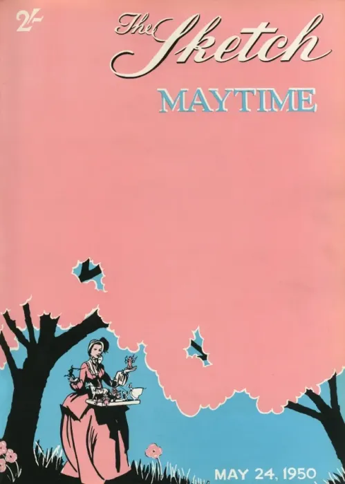 Framed Print : Front cover of the Sketch, Maytime issue 1950 Framed Print : Front cover of the Sketch, Maytime issue 1950