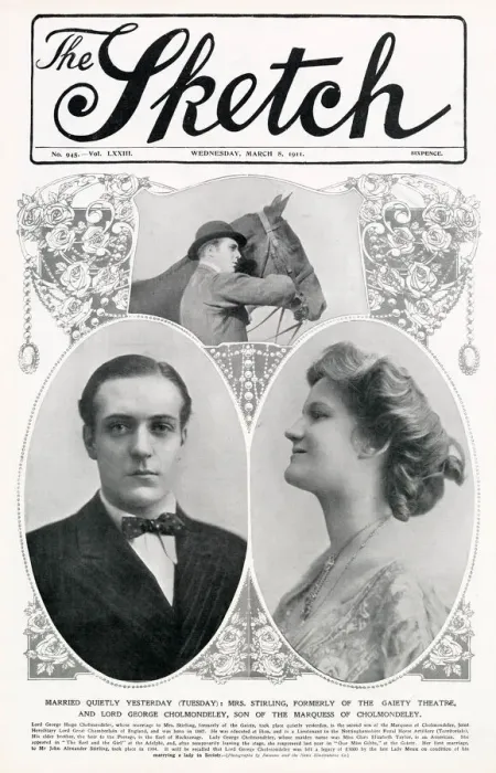 Framed Print : Front cover of The Sketch reporting on the marriage of Mrs Stirling Framed Print : Front cover of The Sketch reporting on the marriage of Mrs Stirling