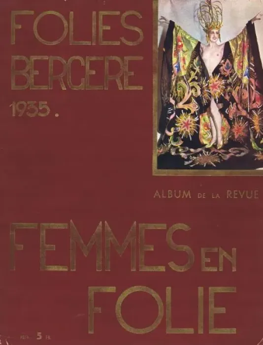 Framed Print : Cover of souvenir brochure for Femmes En Folies Framed Print : Cover of souvenir brochure for Femmes En Folies