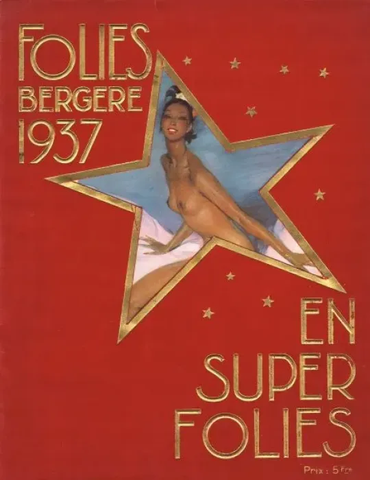 Framed Print : Cover of souvenir brochure for Un Super Folies Framed Print : Cover of souvenir brochure for Un Super Folies