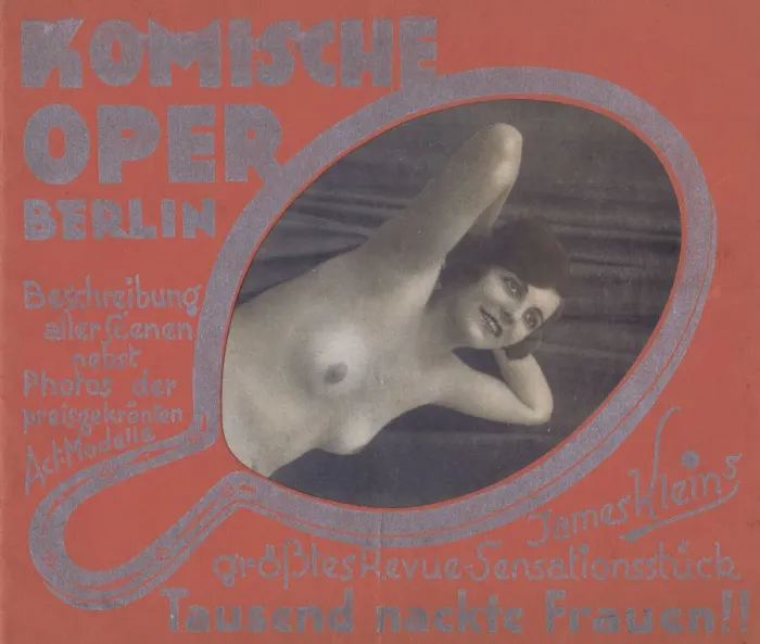 Framed Print : Front cover for souvenir brochure for Tausend Nackte Frauen (A Thousand Naked Women) Framed Print : Front cover for souvenir brochure for Tausend Nackte Frauen (A Thousand Naked Women)