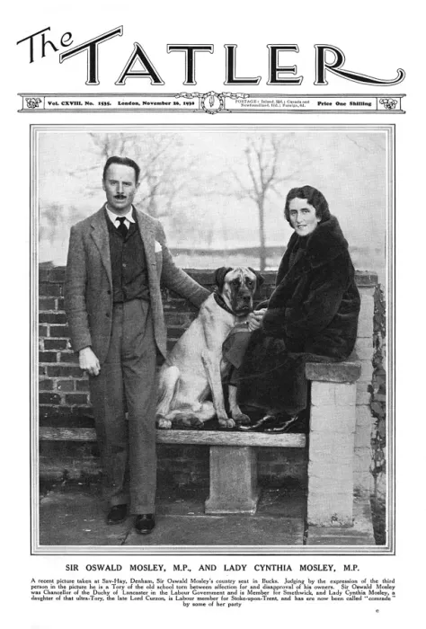 Framed Print : Front cover of The Tatler featuring Oswald and Cynthia Mosle Framed Print : Front cover of The Tatler featuring Oswald and Cynthia Mosle