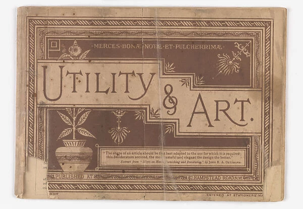 Front cover of Utility and Art