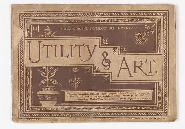 Back cover of Utility and Art
