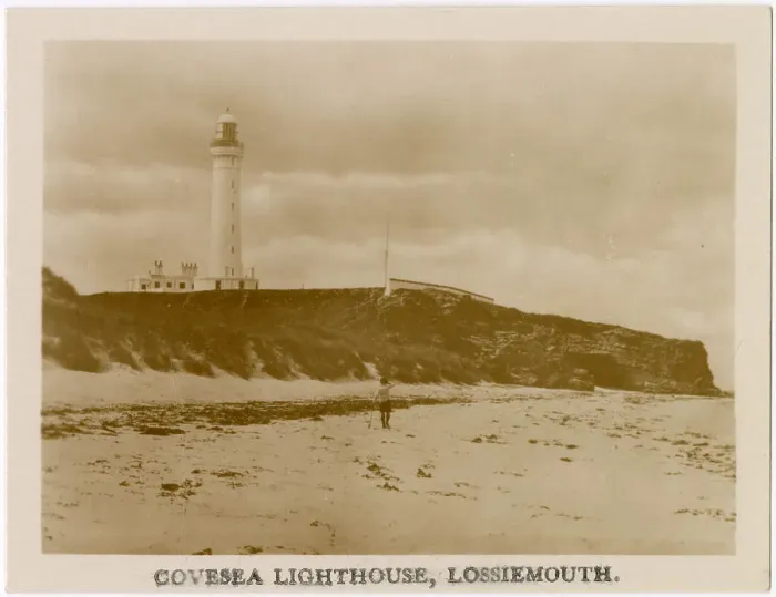 Framed Print : Covesea Lighthouse, Lossiemouth, Moray, Scotland Date: circa 1930 Framed Print : Covesea Lighthouse, Lossiemouth, Moray, Scotland Date: circa 1930
