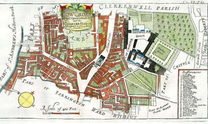 Framed Print : Cowcross and Charterhouse Ward Framed Print : Cowcross and Charterhouse Ward