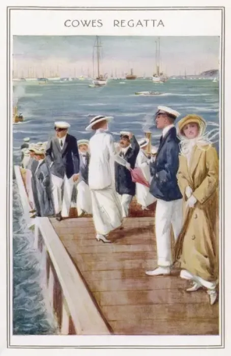 Framed Print : Cowes Fashionables Framed Print : Cowes Fashionables