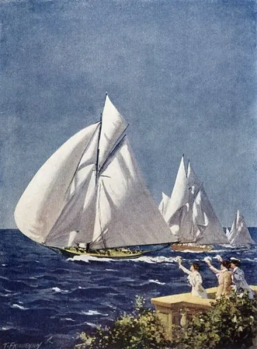 Framed Print : Cowes Regatta / 1914 Framed Print : Cowes Regatta / 1914