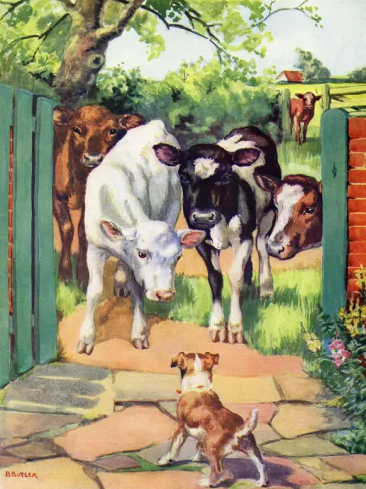 Framed Print : Cows and a dog Framed Print : Cows and a dog