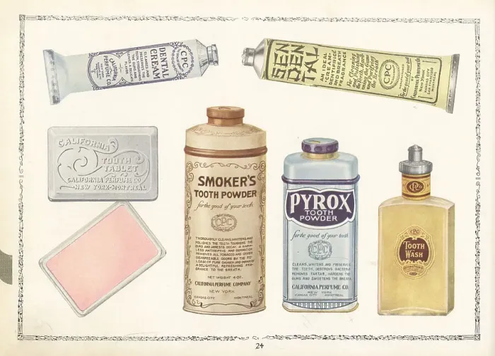 Framed Print : CPC brand dental-hygiene products from 1926 Framed Print : CPC brand dental-hygiene products from 1926