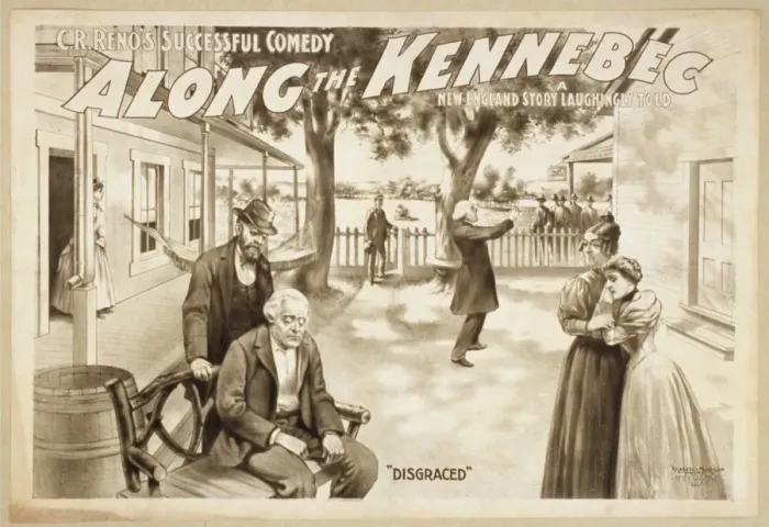 Framed Print : CR Renos successful comedy, Along the Kennebec a New Englan Framed Print : CR Renos successful comedy, Along the Kennebec a New Englan