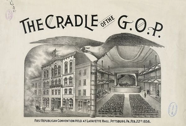 The cradle of the G. O. P. First Republican convention held at
