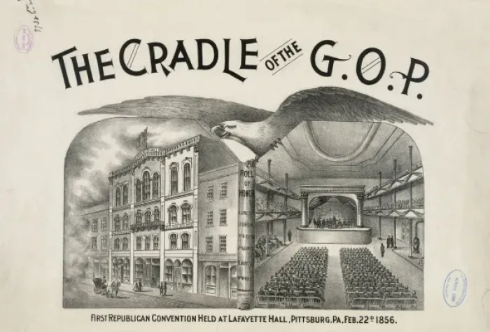Framed Print : The cradle of the G. O. P. First Republican convention held Framed Print : The cradle of the G. O. P. First Republican convention held