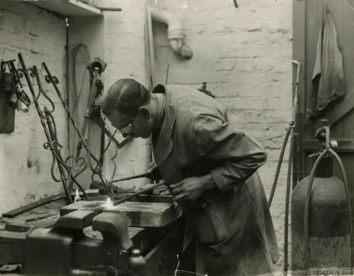 Framed Print : CRAFTING WROUGHT IRON