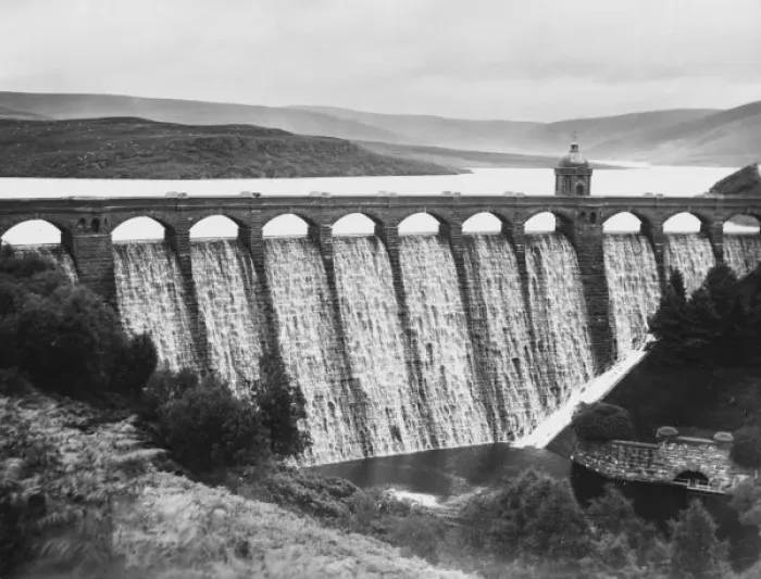 Framed Print : Craig-Y-Alt-Goch Dam Framed Print : Craig-Y-Alt-Goch Dam
