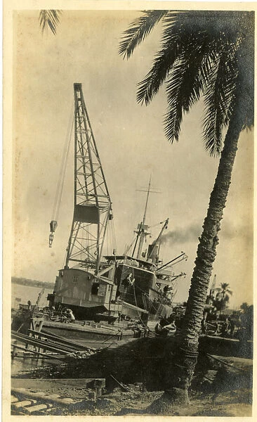 Crane at Magill, Basra, Iraq, WW1