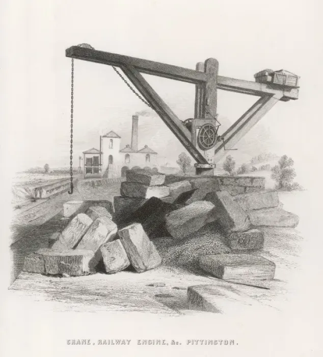 Framed Print : Crane at Pittington Framed Print : Crane at Pittington
