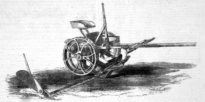 Framed Print : Cranstons wood grass mowing machine Framed Print : Cranstons wood grass mowing machine