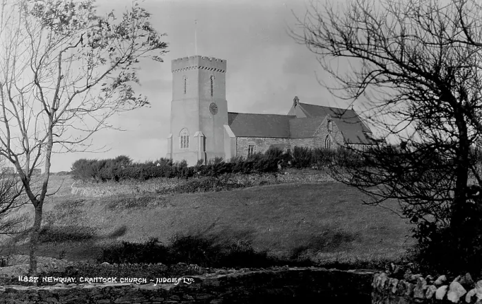 Framed Print : Crantock Church Framed Print : Crantock Church